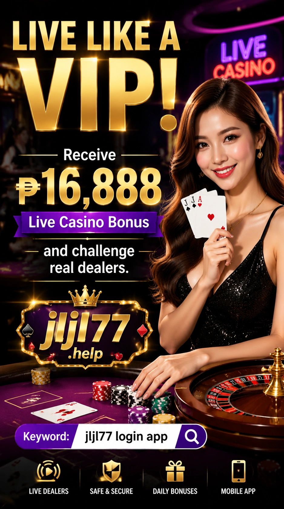 Live Casino vertical banner 1